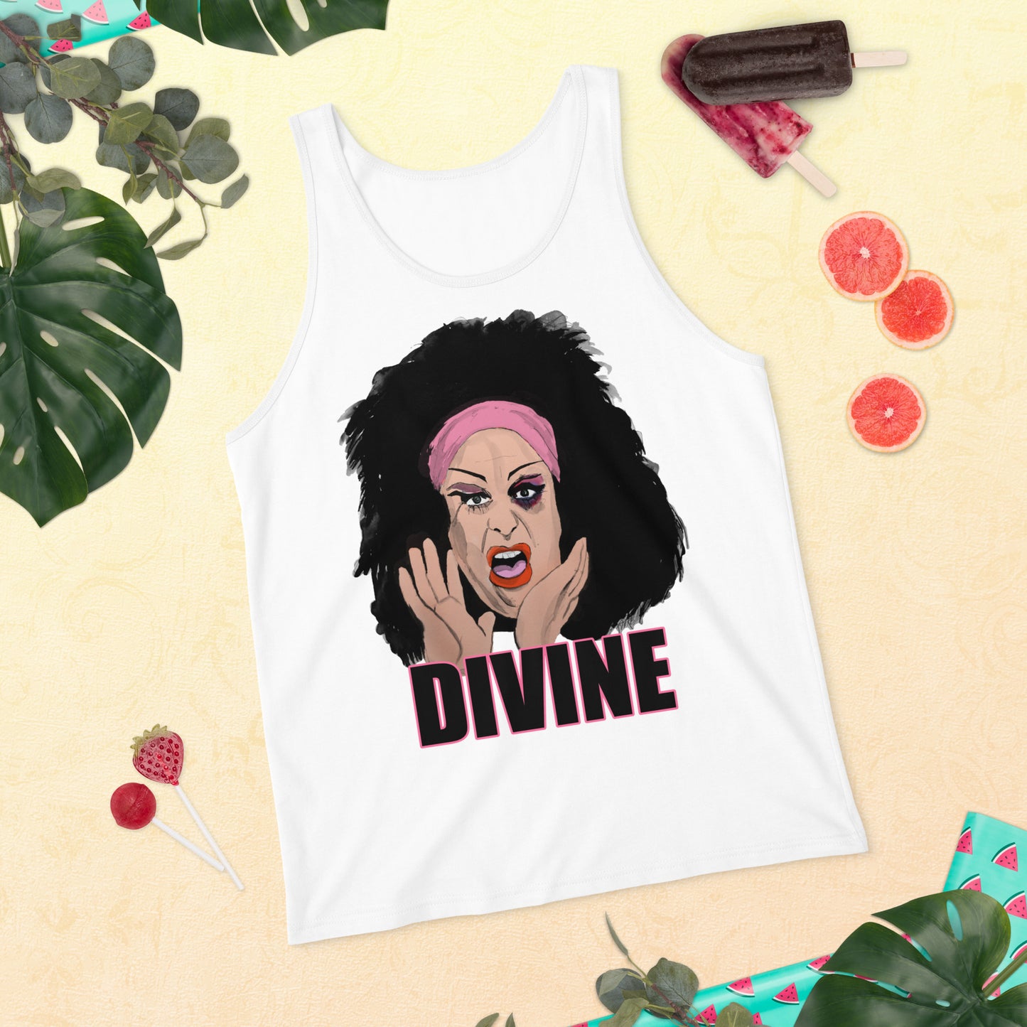 Divine in 'Female Trouble' – Unisex Tank Top