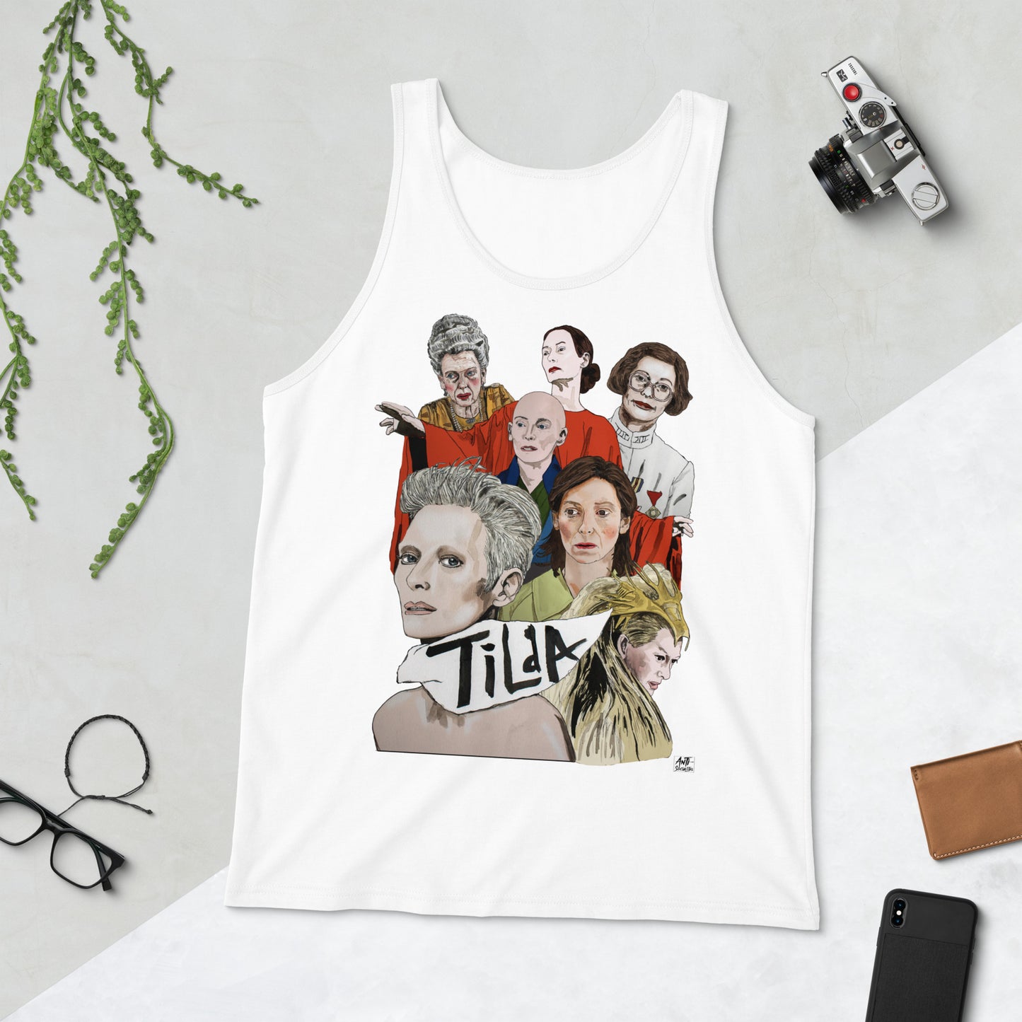 Tilda Swinton Montage Men's Tank Top