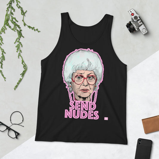 Golden Sophia Says 'Send Nudes' - Golden Girls Unisex Tank Top