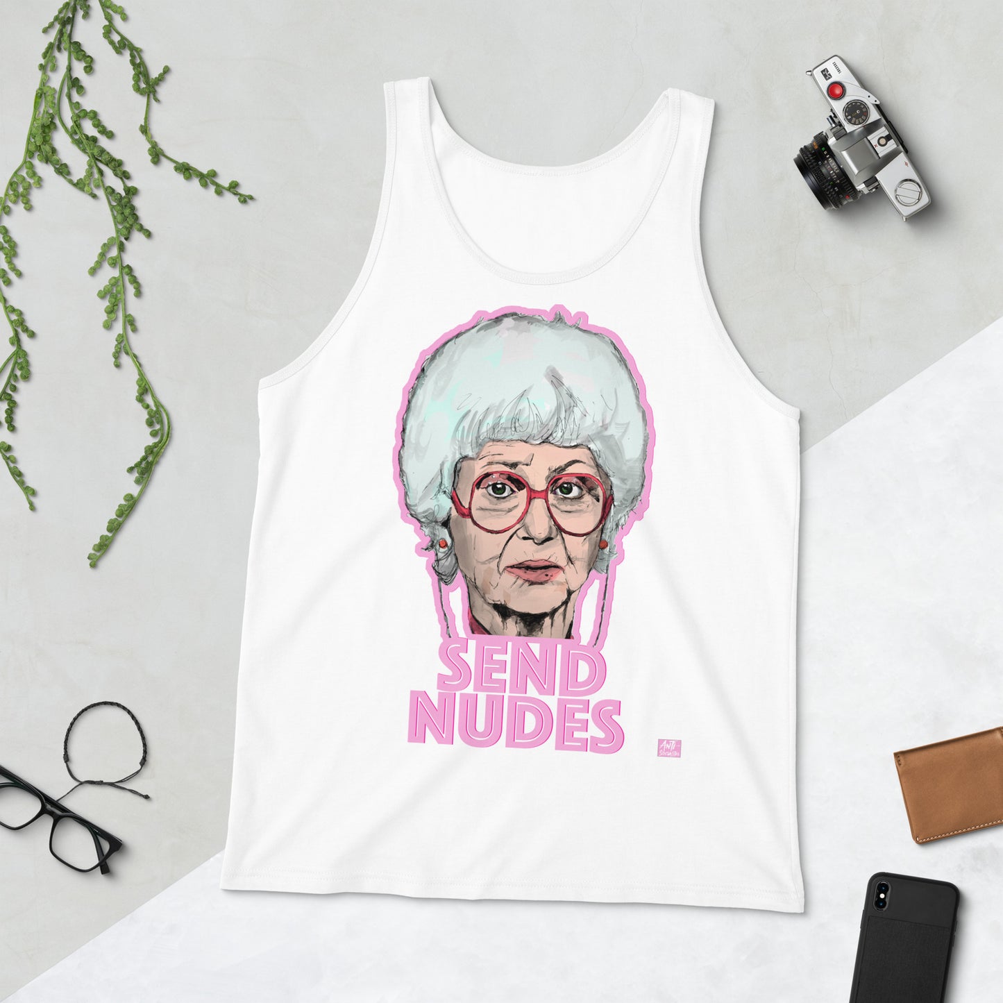 Golden Sophia Says 'Send Nudes' - Golden Girls Unisex Tank Top